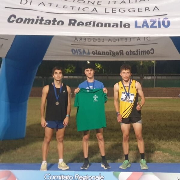 CUS CASSINO ATLETICA, VISOCCHI CAMPIONE REGIONALE ASSOUTO DEI 1500 MT.